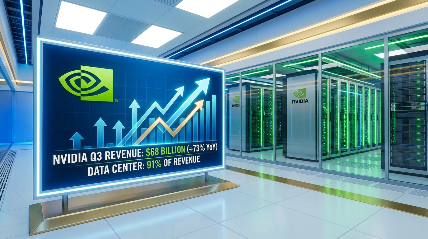 Nvidia מדווחת על רבעון שיא עם 68 מיליארד דולר הכנסות